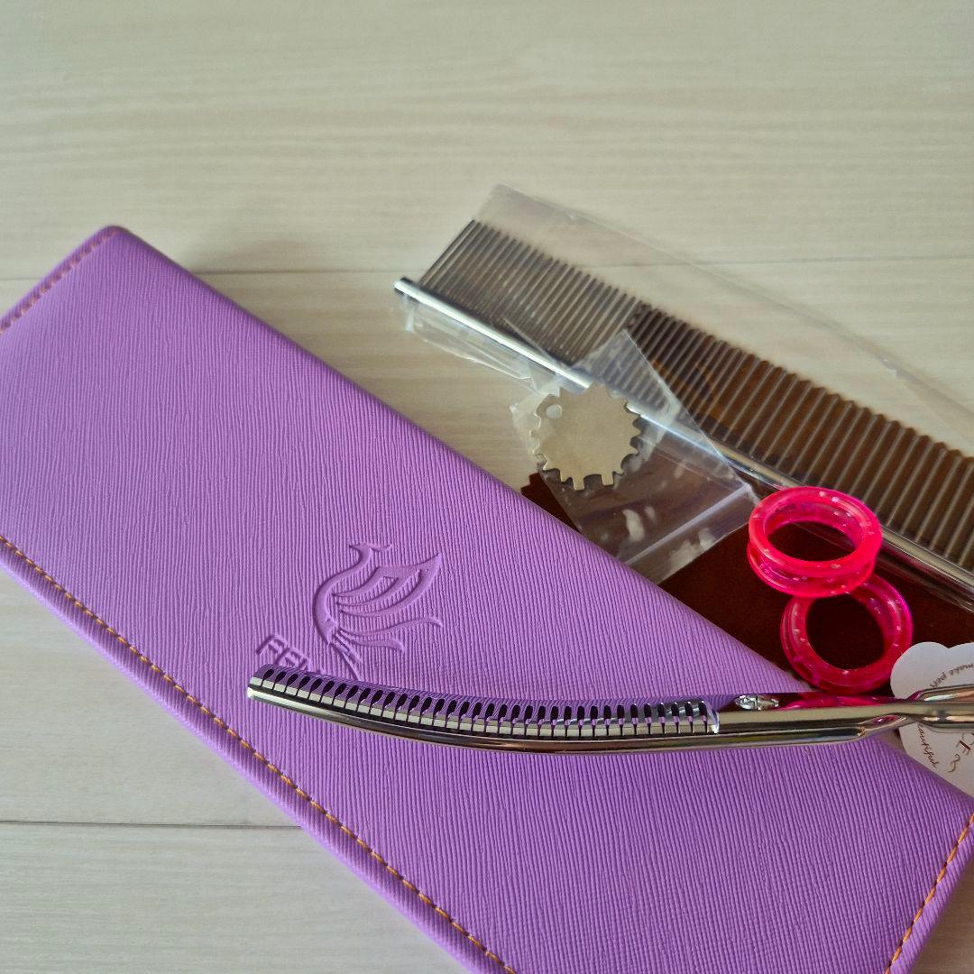 新品★フェニーチェ左利き用 カーブセニングシザー★50%★7in