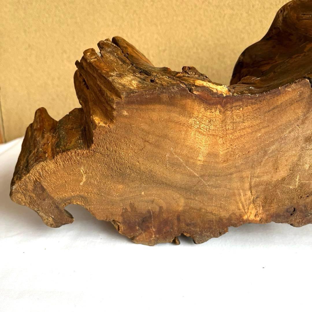 天然木　カエルの彫刻　流木　インテリア装飾　彫刻　美術品　骨董　幅60㎝　カエル