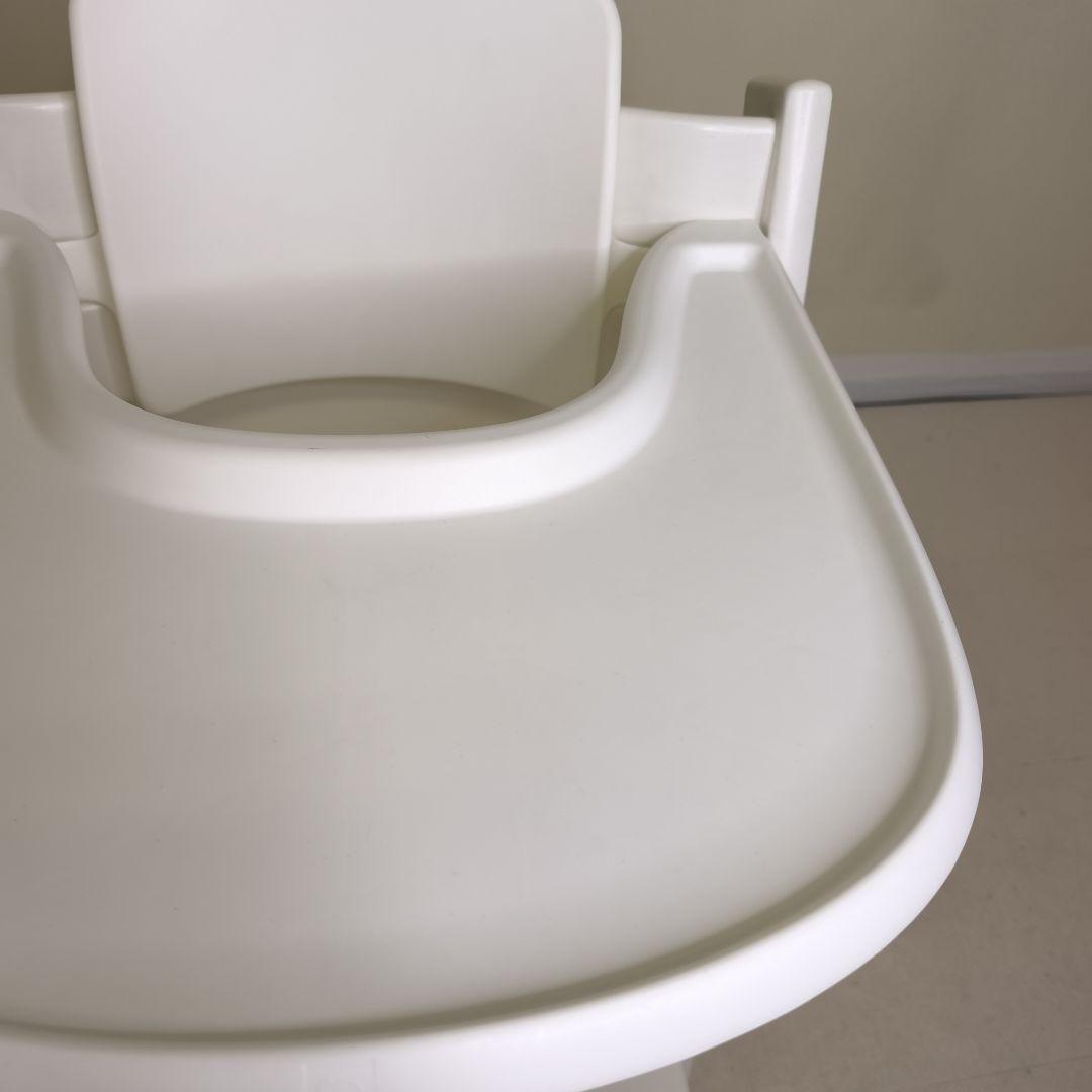 ストッケ　トリップトラップ　ホワイト　ベビーセット&トレイ付　S/N6