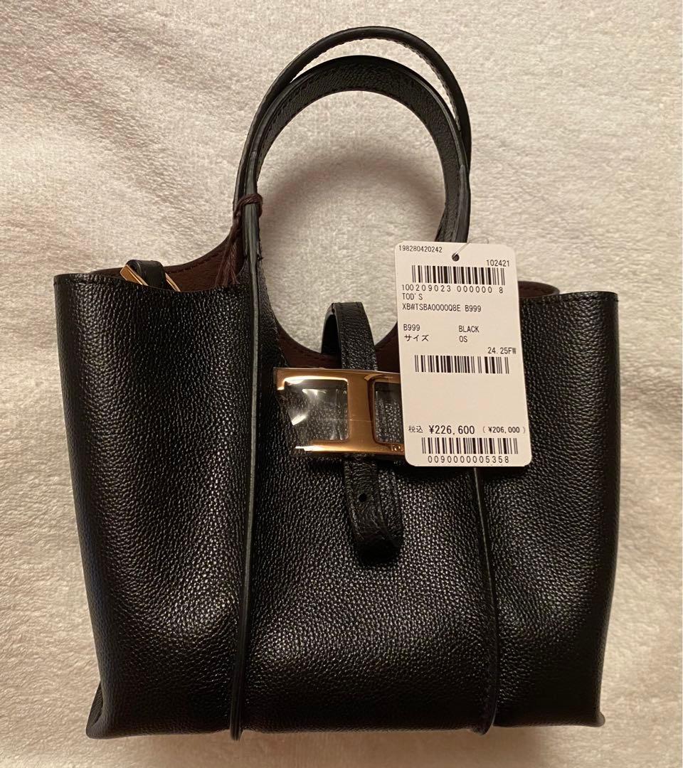 価格変更！金額&掲載期間変更！TOD'S 黒 レザー バッグ マイクロ