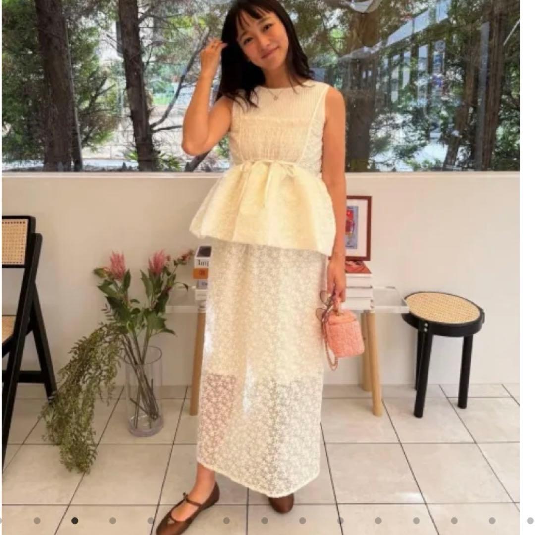 【8/6限定値下げ】flora veil camisole ホワイト