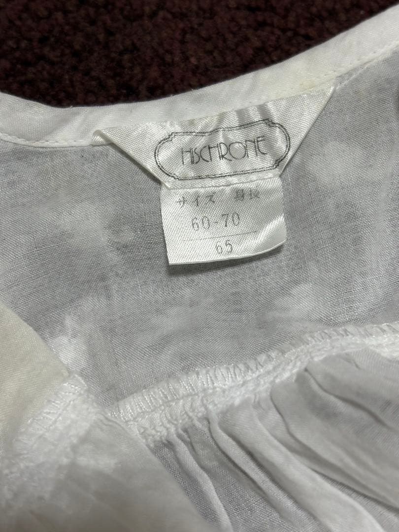 ホワイト ベビードレス 帽子・靴下付き 6点セット