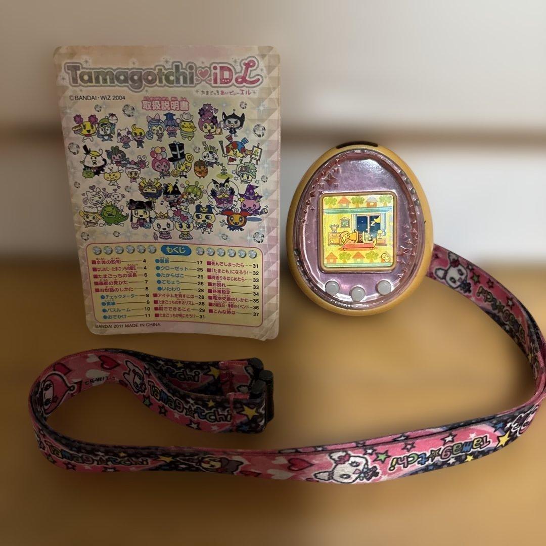 Tamagotchi たまごっち idl ピンク ストラップ説明書付き動作確認済