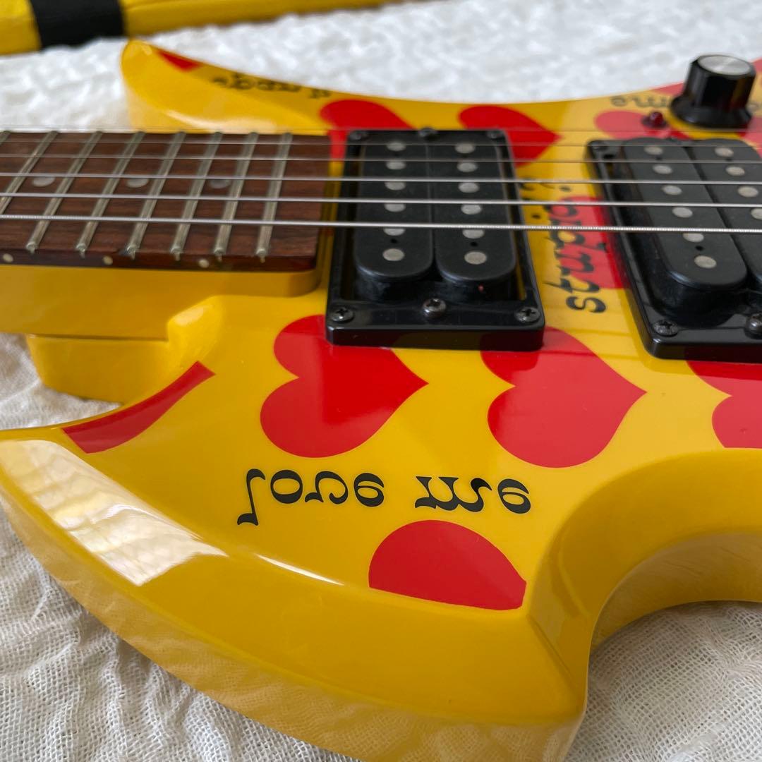 【希少】 Burny hide YH-JR ミニギター　ケースとストラップ付