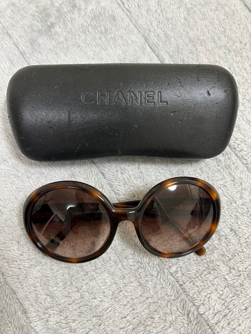 CHANEL ラウンドサングラス べっ甲