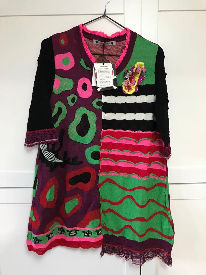 新品OLLEBOREBLA アルベロベロ　ニットワンピース　ぶたさん