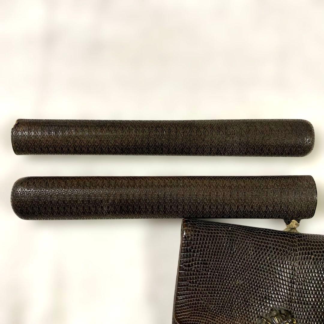 C-18 煙管　煙管入れ　叺　煙草道具　古道具　骨董品　時代物　美術品　工芸品