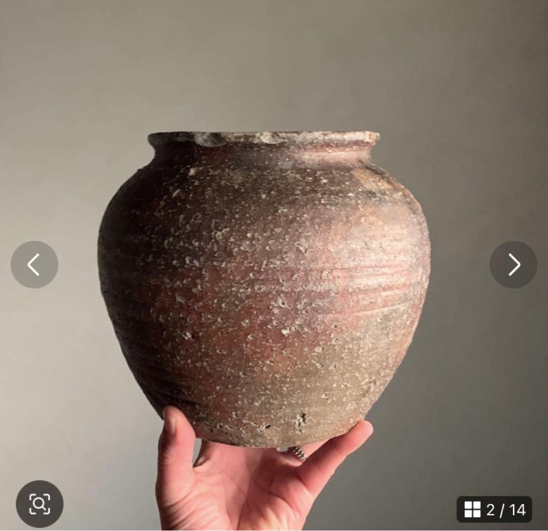 信楽焼 壺 枯れ壺 江戸期 信楽壺 古信楽 古美術 古い壺 古道具 アンティーク