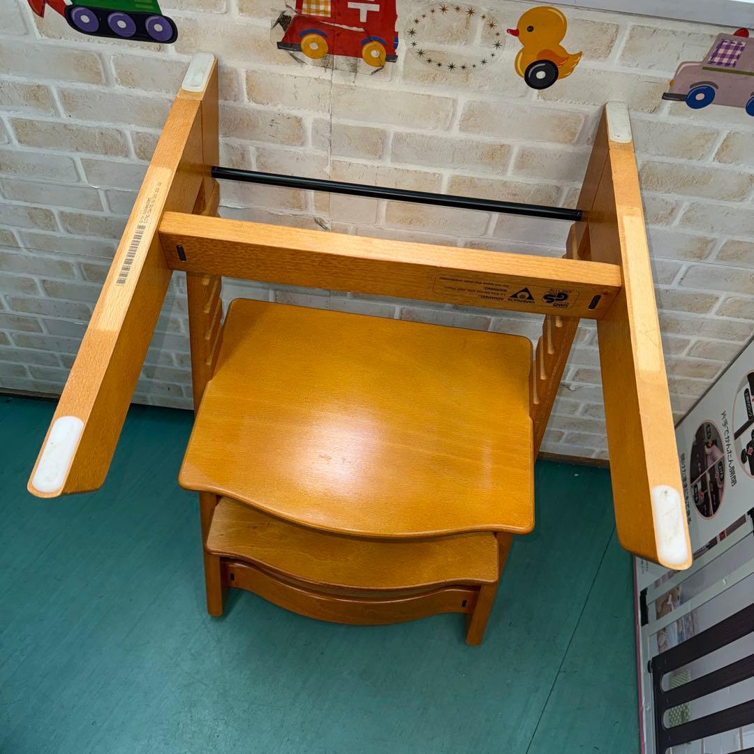 ストッケ　トリップトラップ　旧型　ガード付き　木製　チェア