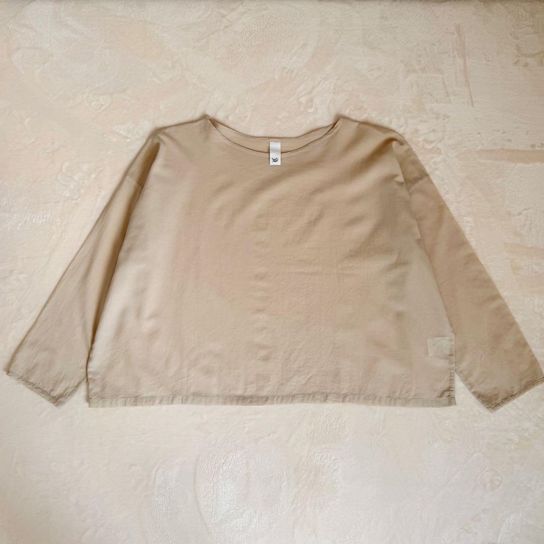 【美品】yoli simple wide blouse ブラウス ベージュ