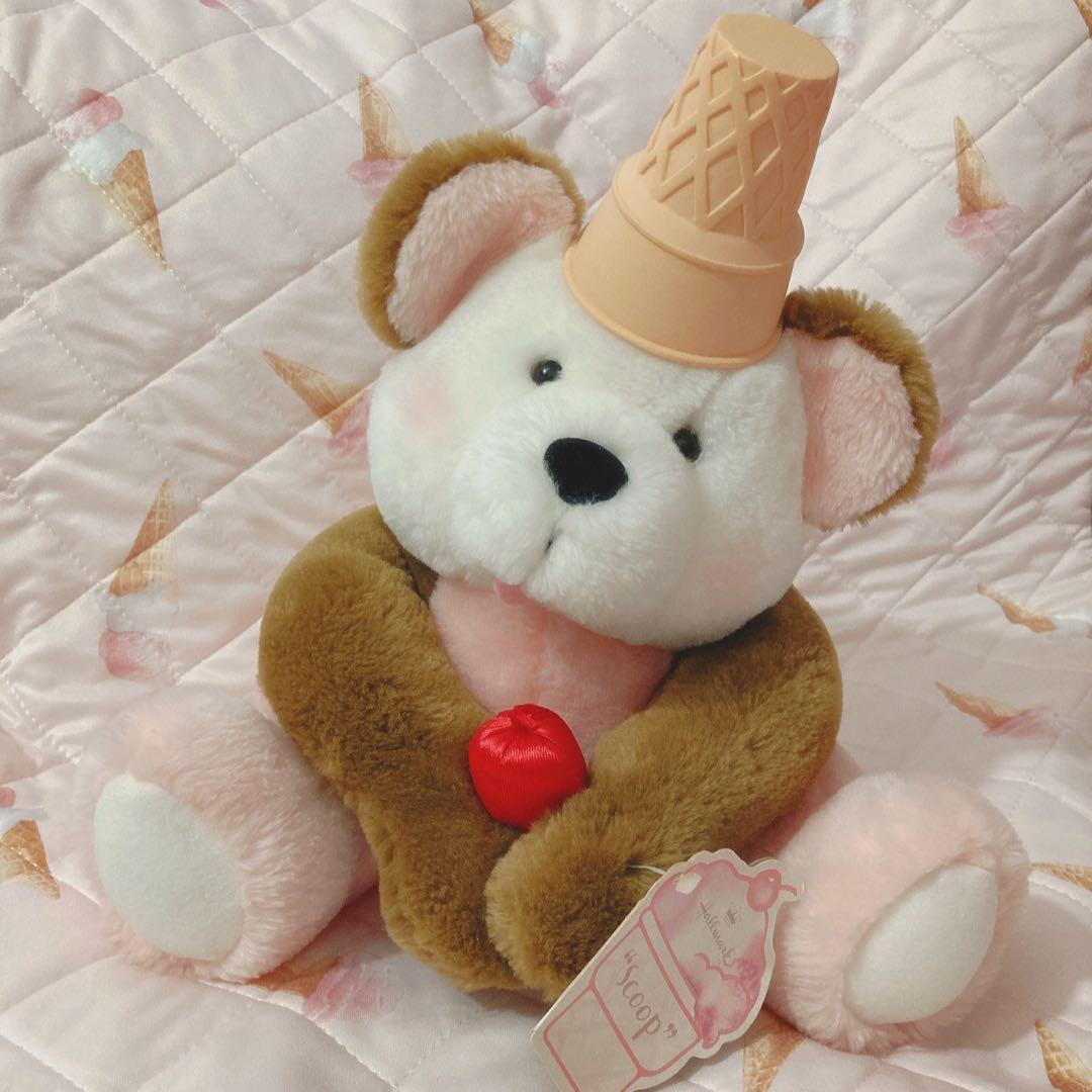 ♡Hallmark アイスクリームくまさんぬいぐるみ テディベア spank♡