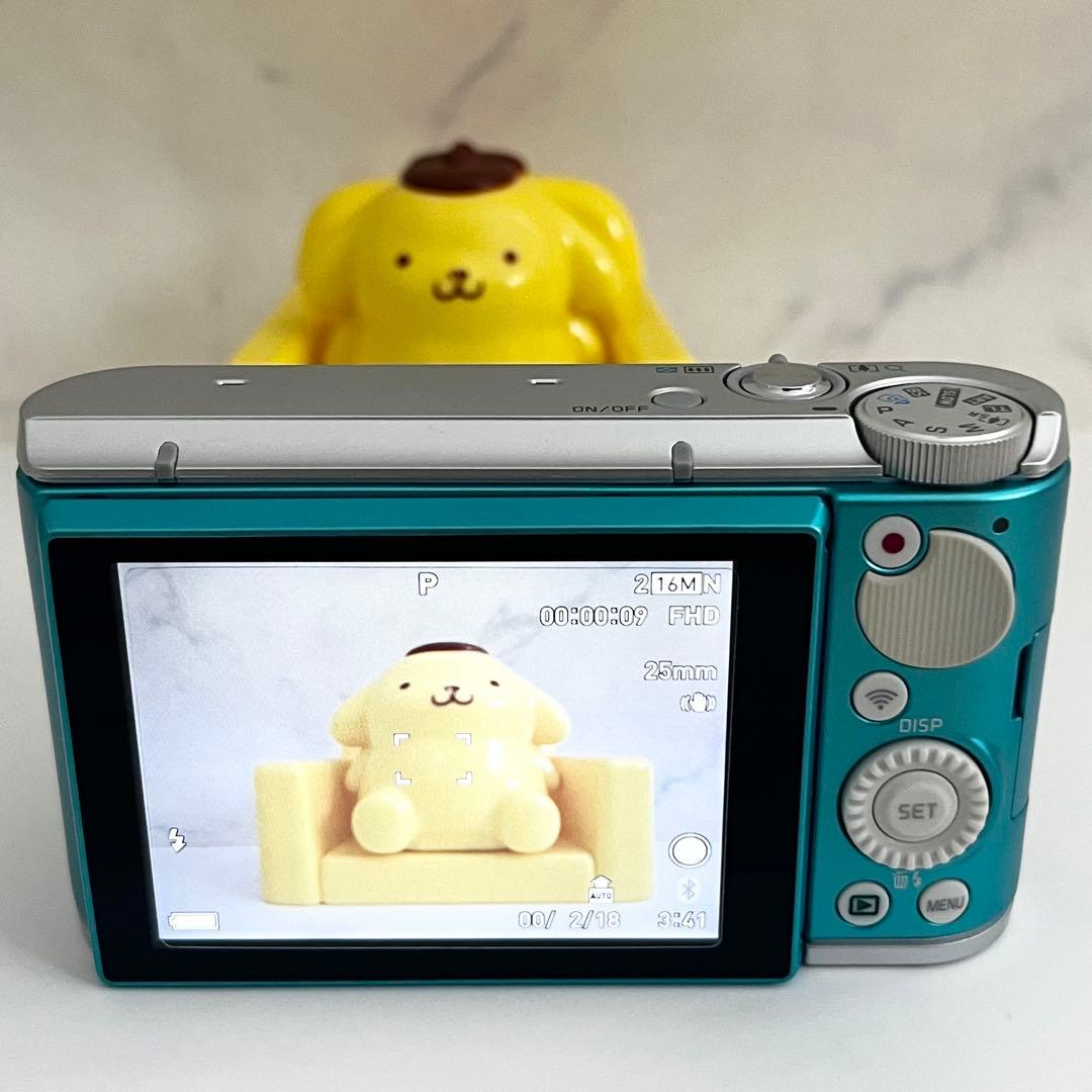 美品 CASIO EXILIM EX-ZR1800 水色 ブルー コンデジ