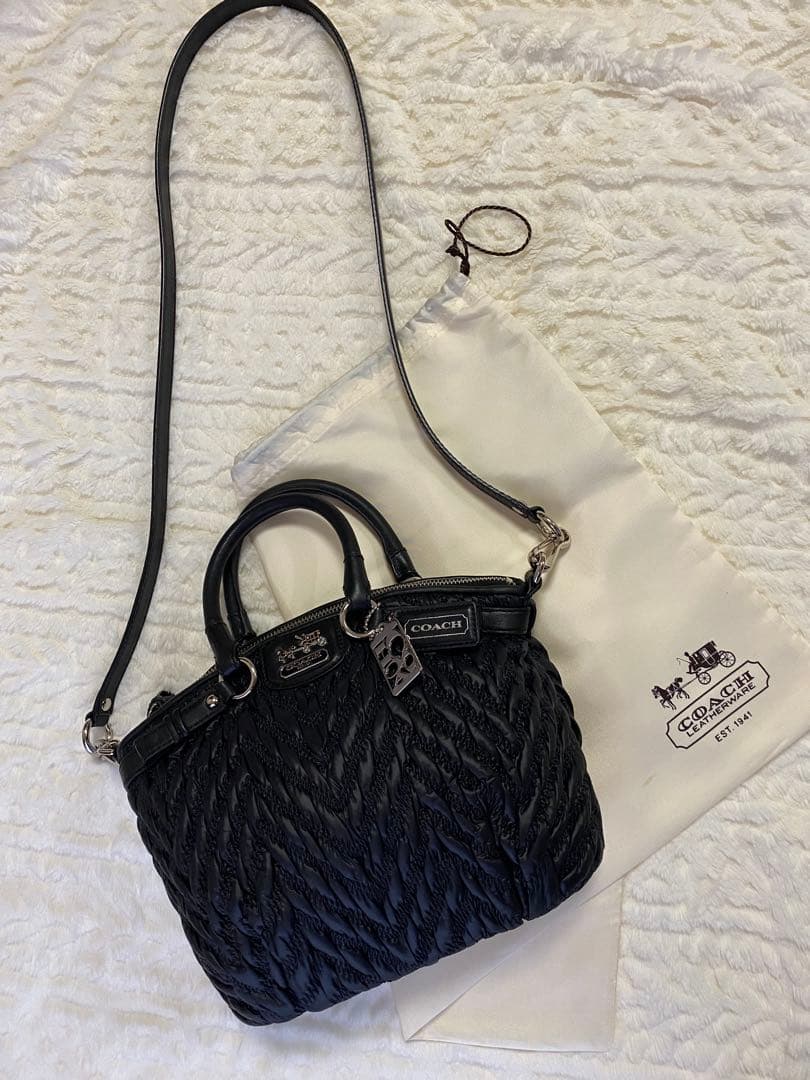 COACH マディソンギャザード2wayバッグ