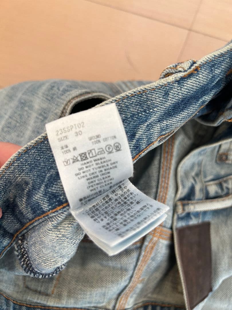 パンツ SUGARHILL FADED DOUBLE KNEE DENIM PANTS