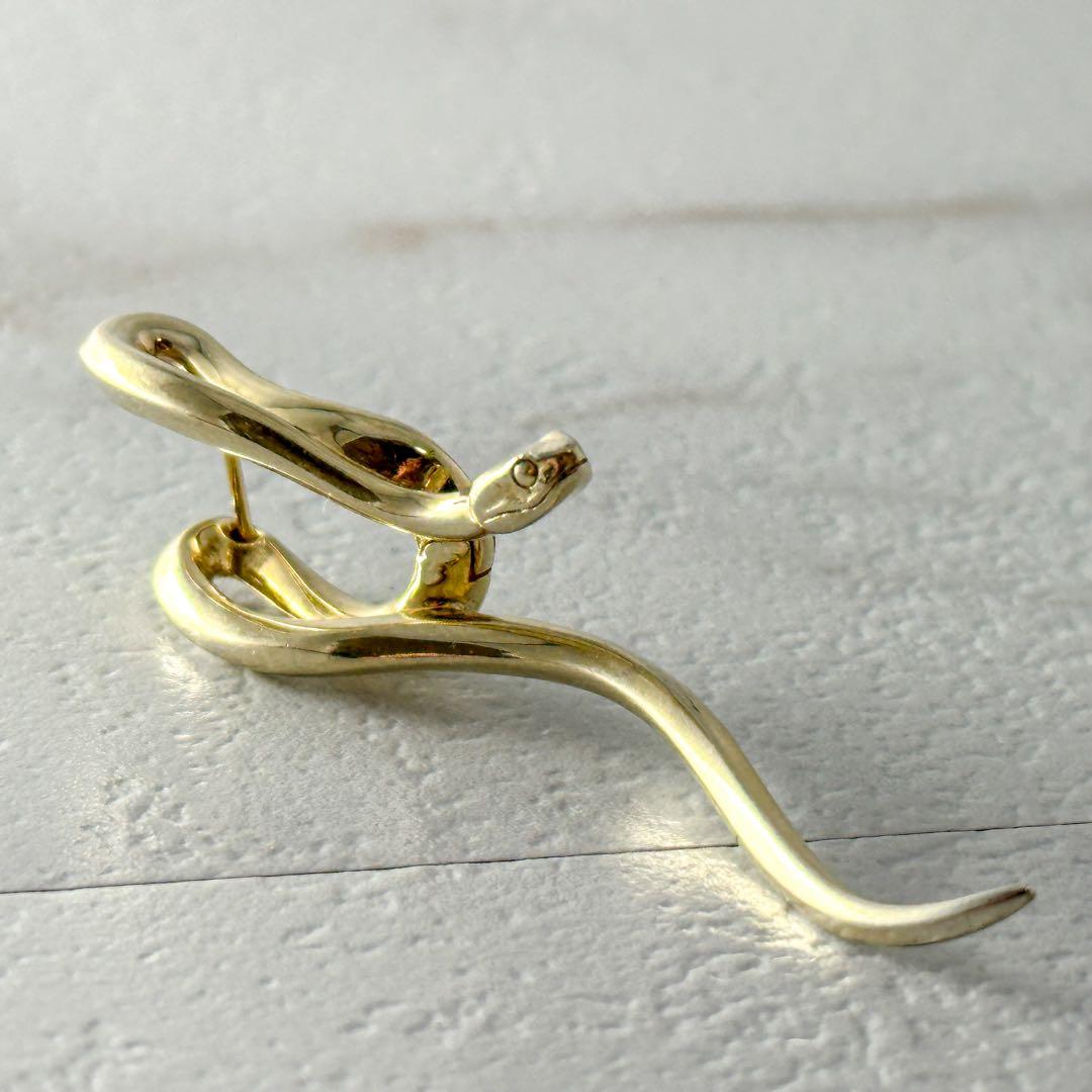 Jusitin　Davis　ラビリンス　ゴールドフィニッシュ　ピアス　スネーク