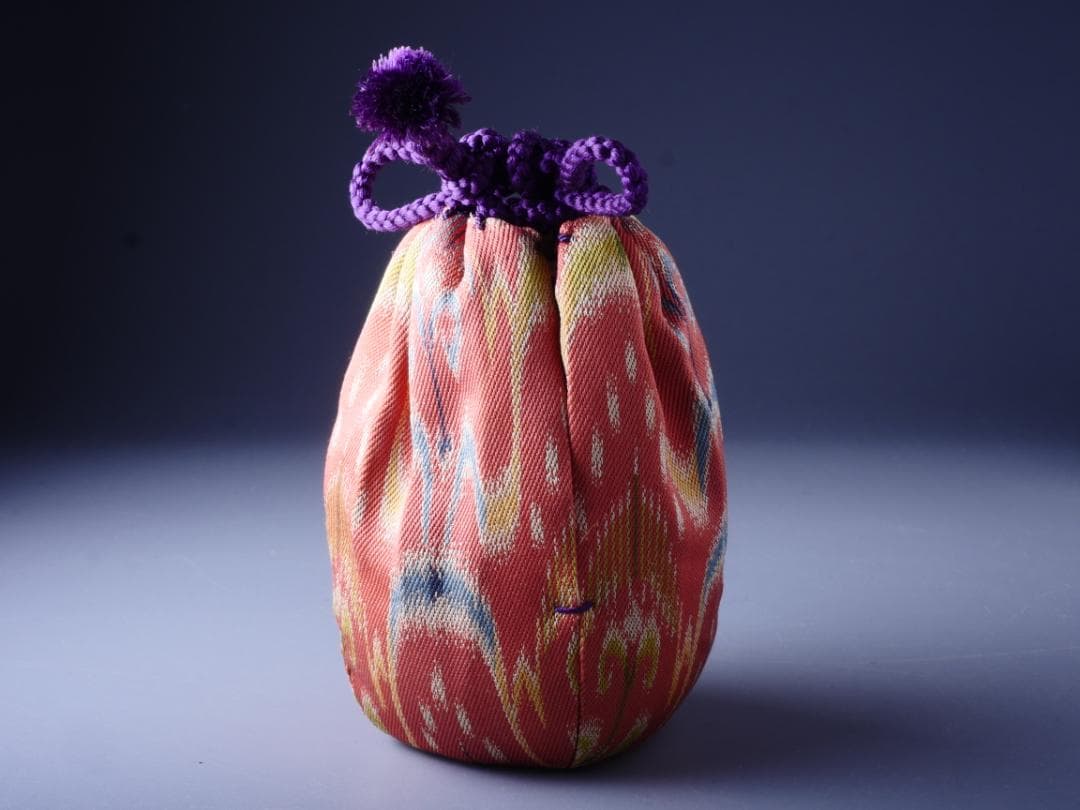 淡海ぜぜ 陽炎園 膳所焼 茶入 龍村織物 七曜太子 仕覆 共箱