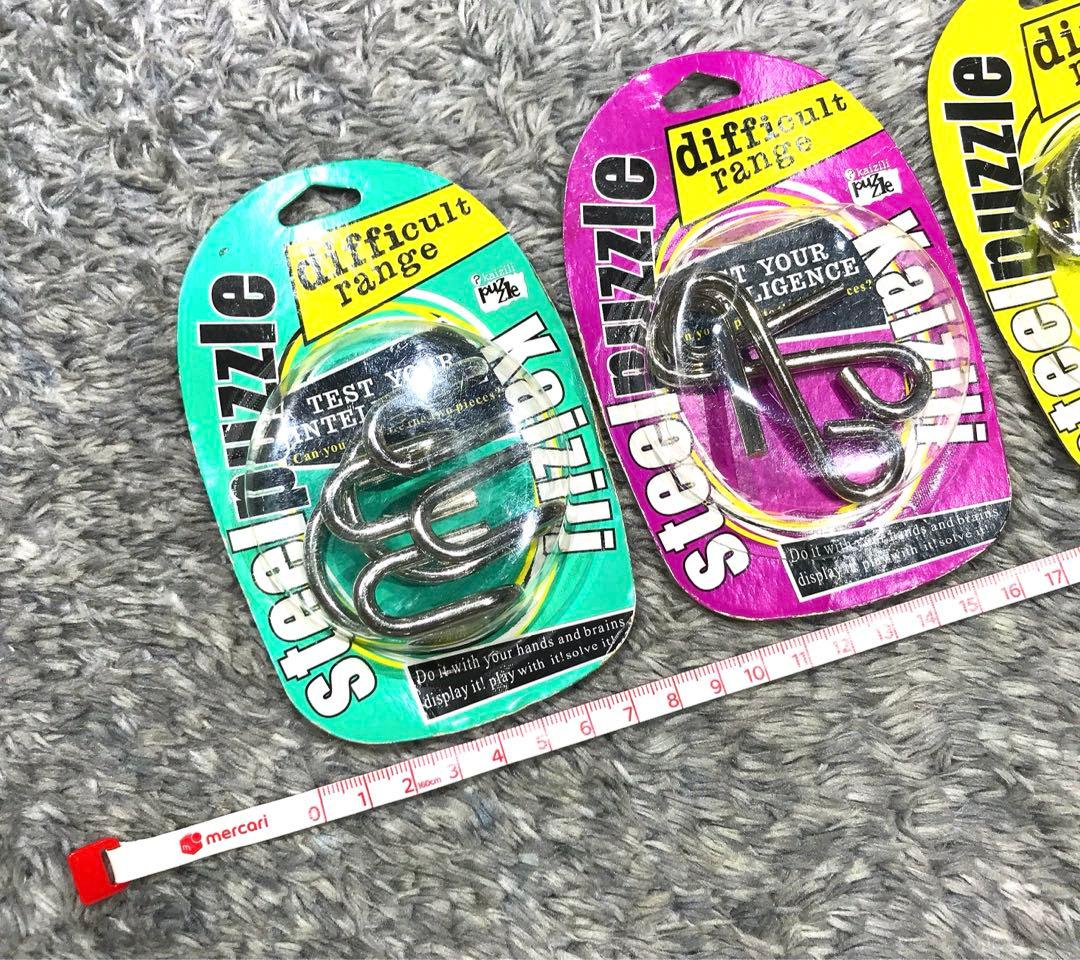 【新品】知恵の輪・steel puzzle 3セット