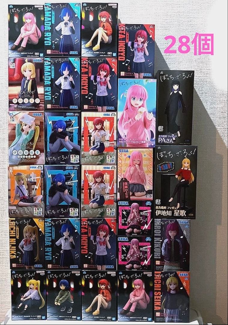 ぼっちざろっく アミューズメント限定フィギュア　28点　まとめ売り