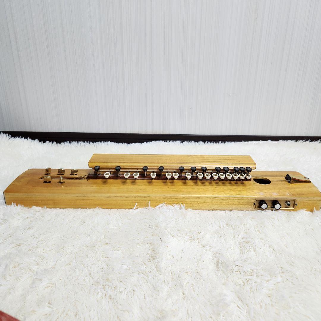 【美品♪アンプ音出し確認済】スズキ 高級手工芸 大正琴 桐 電気