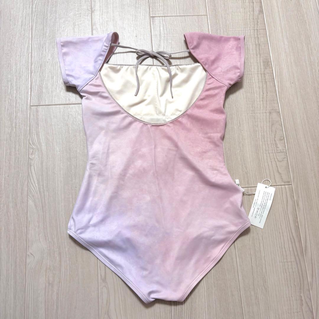 新品　majouet レオタード　ピンク　パープル　半袖　S グラデーション