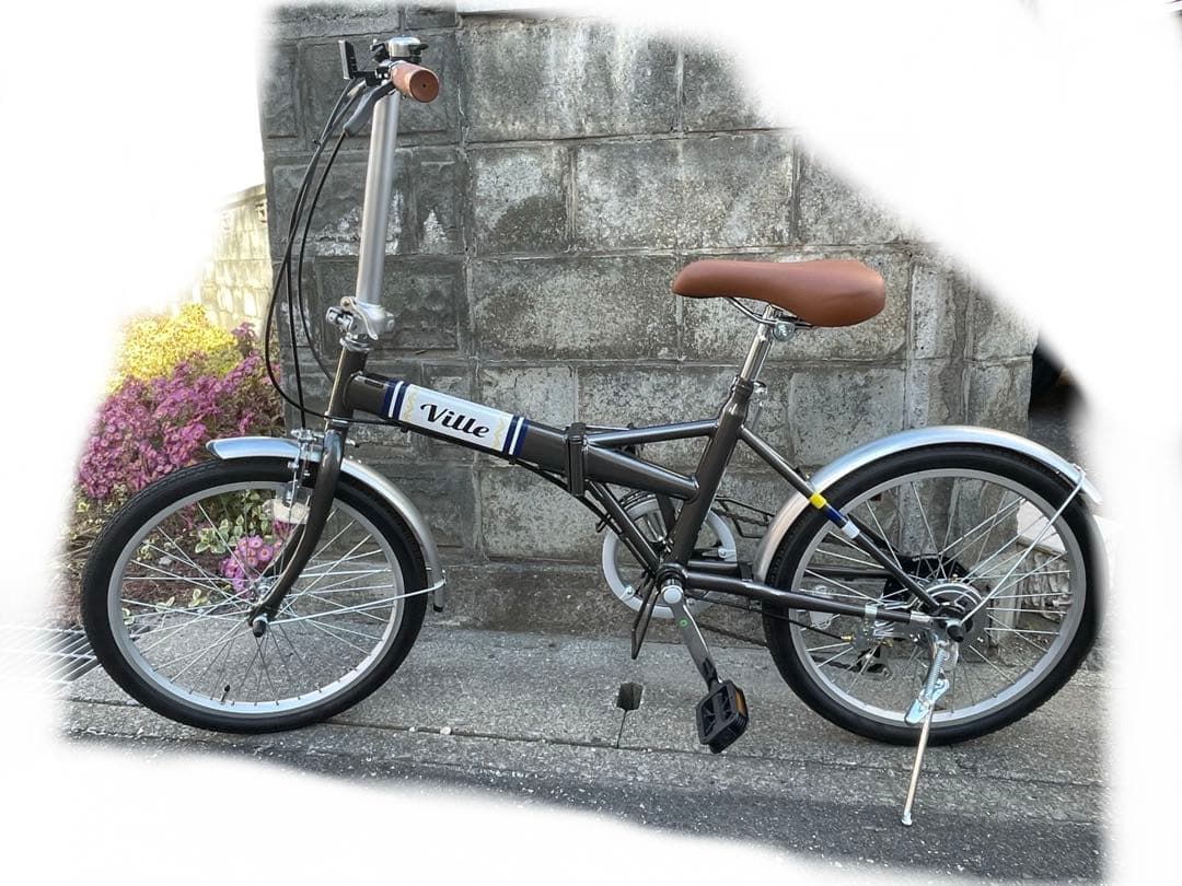 Ville 折りたたみ自転車 黒と銀