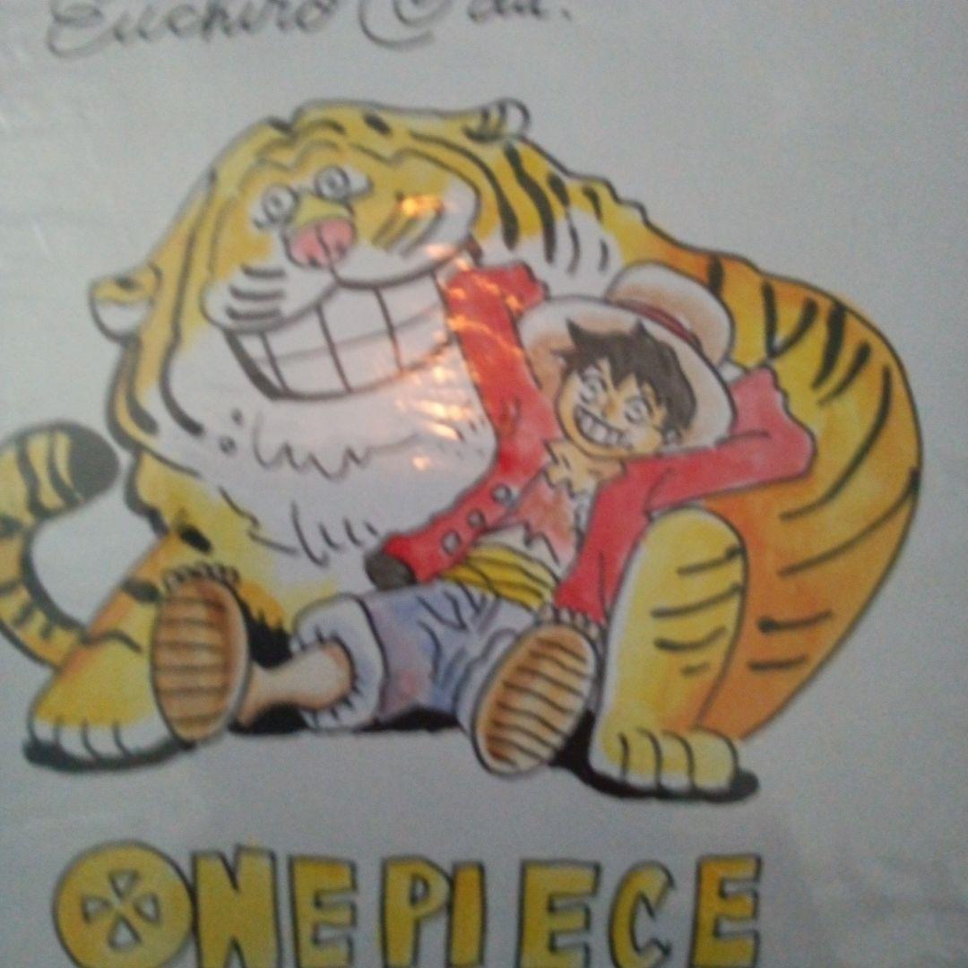 ONE PIECE イラスト　尾田栄一郎　直筆サイン入り
