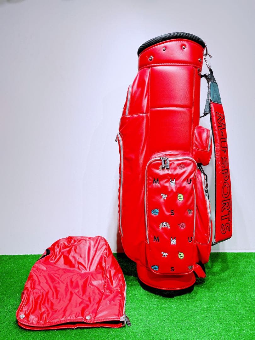 ☆可愛い M・U SPORTS☆MUスポーツ キャディバッグ レディース 赤