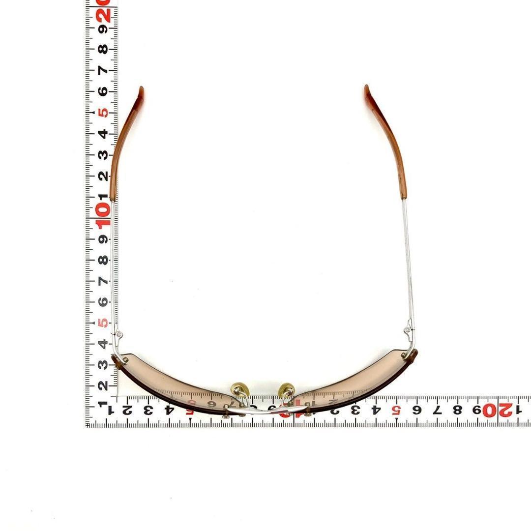 クリスチャンディオール サングラス メタル ピンクブラウン シルバー 71027