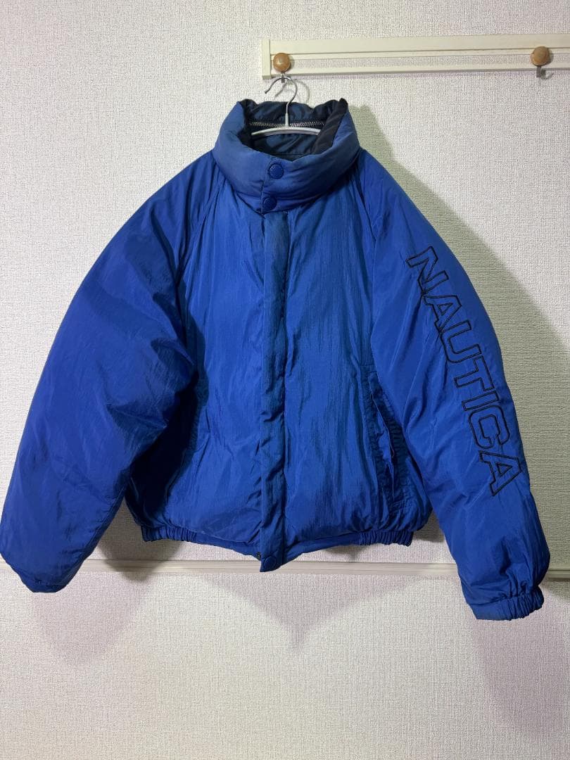 NAUTICA 90s 超肉厚 リバーシブル ダウンジャケット