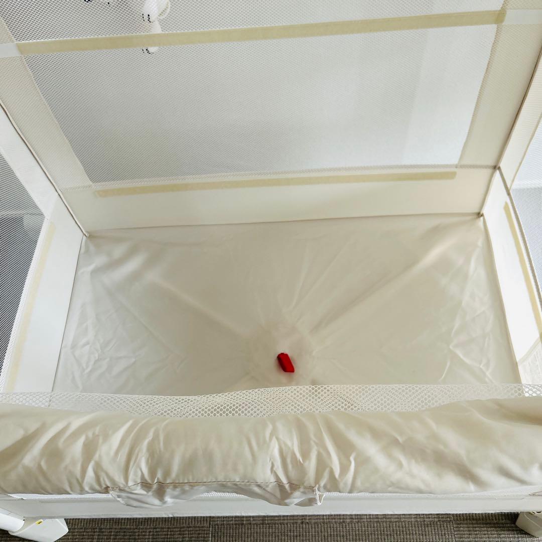 Aprica アップリカ ココネルエアー ホワイト 折り畳みベビーベッド