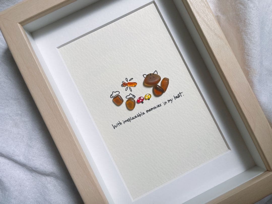 シーグラスアート　12か月カレンダー　　　　S-182