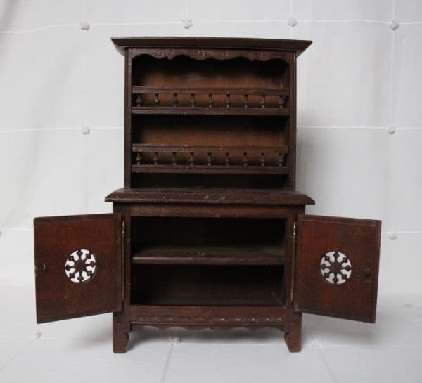 フランス アンティーク 古い木製のブルターニュ家具 ドール用家具 キャビネット