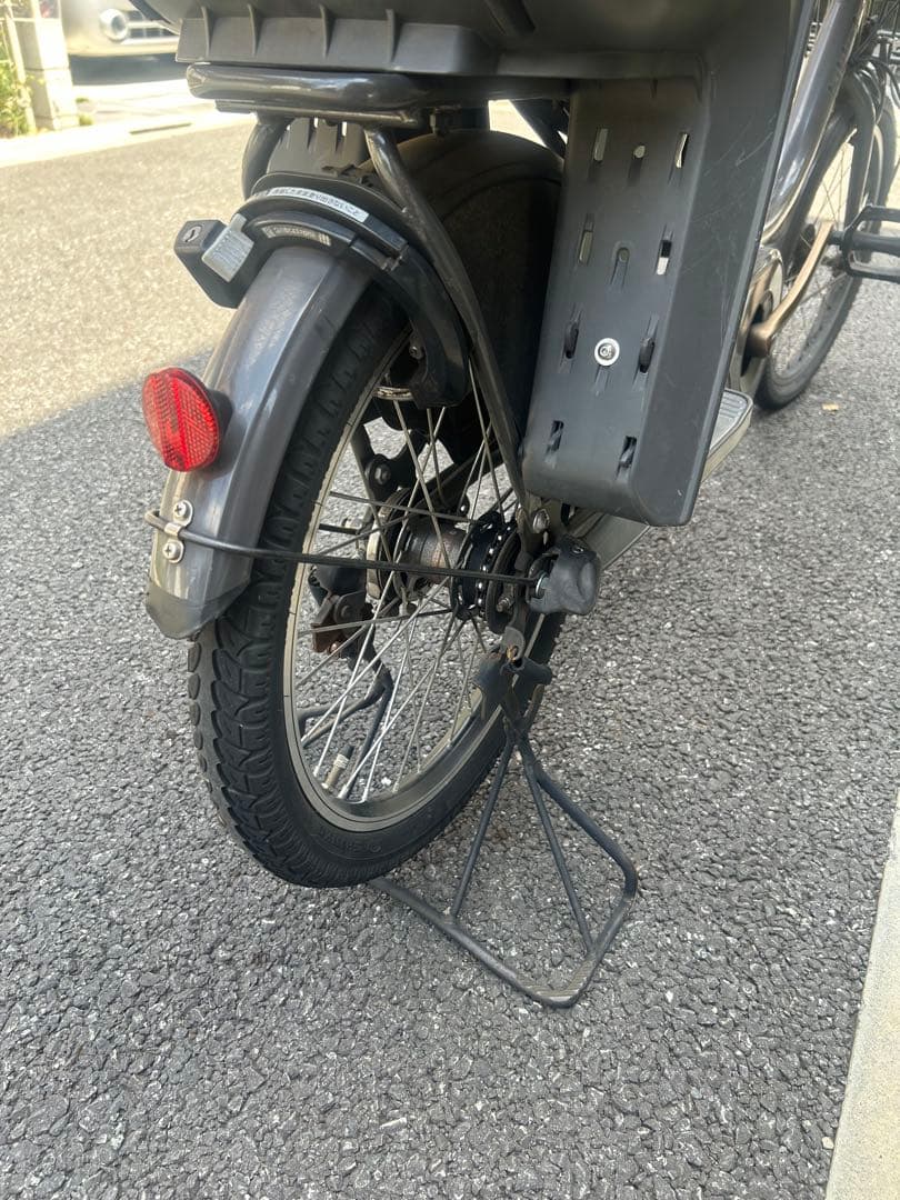 電動自転車 bikke2 ダークグレー 3人乗り対応