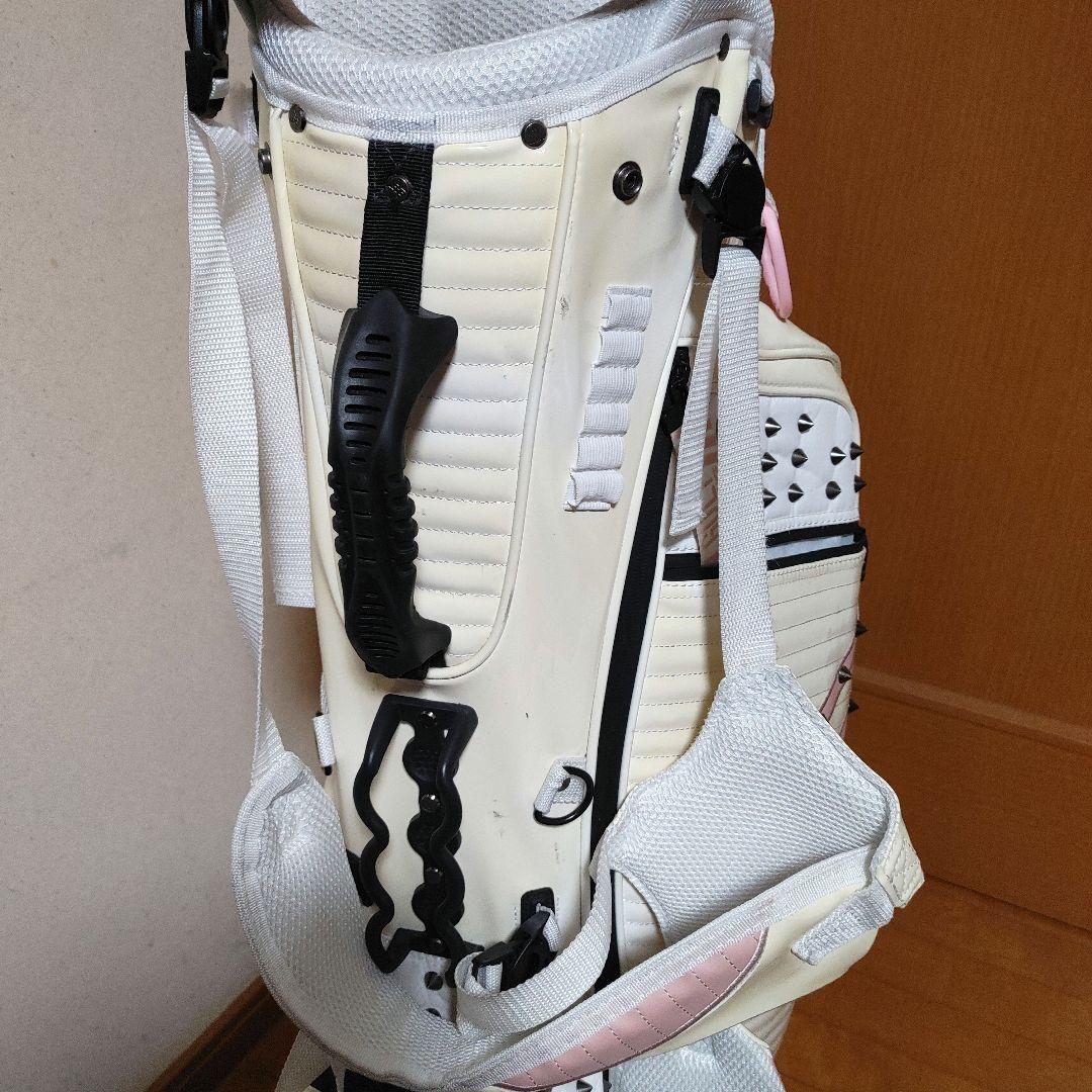 A NEW GOLF★アニューゴルフ★スタンド式キャディバッグ★ホワイト×ピンク