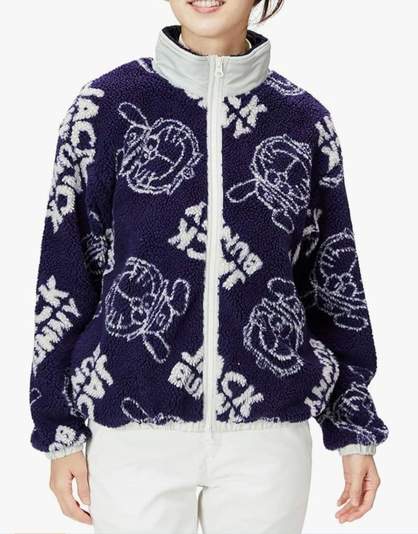 値下げ‼️ジャック・バニー フリースジャケット ネイビー