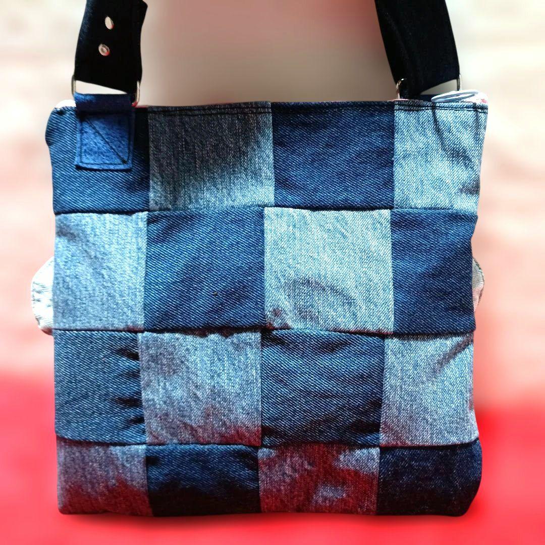 monaca様オーダー依頼品です！！ デニムリメイクミニショルダーバッグ　３点