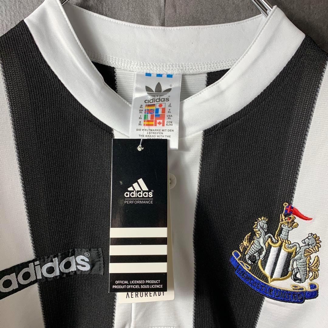 【★ニューカッスル】 アディダス メンズ サッカー レトロ ユニフォーム 2XL