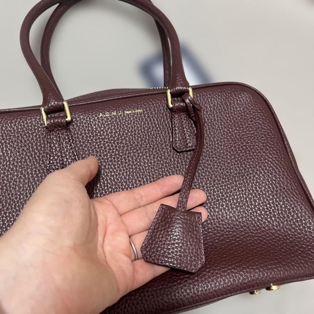 ADMJハンドバッグ 日本製　牛革