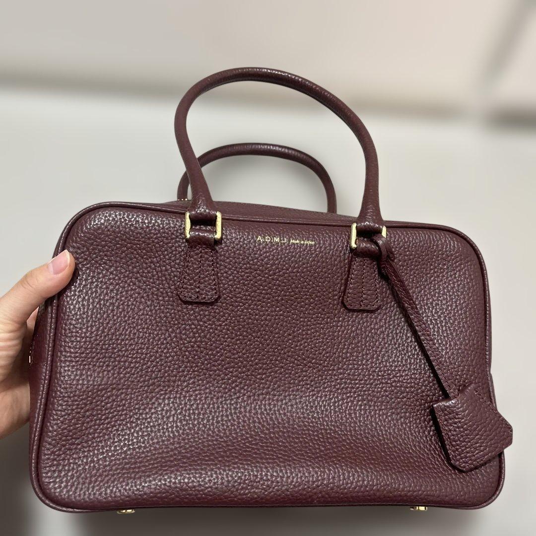 ADMJハンドバッグ 日本製　牛革