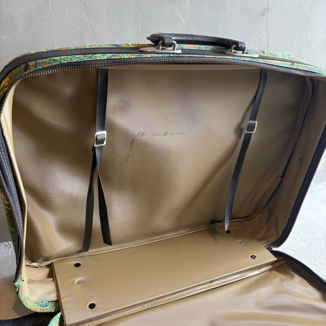 【1970s Japan vintage】ペイズリー トラベルバッグ カバン