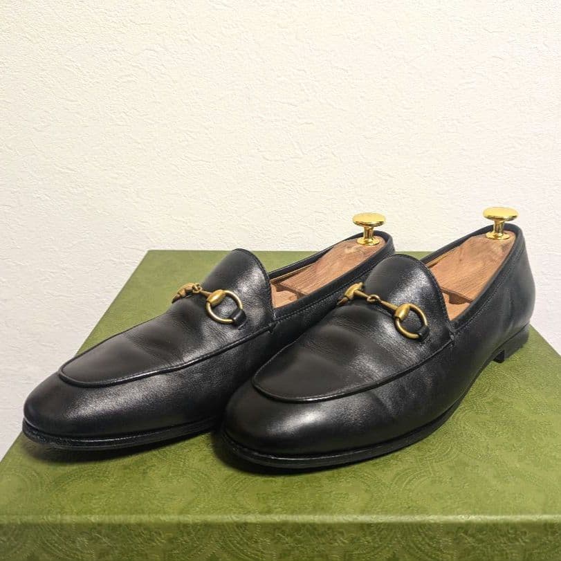 美品　GUCCI　ホースビットローファー　ヨルダーン　黒　37