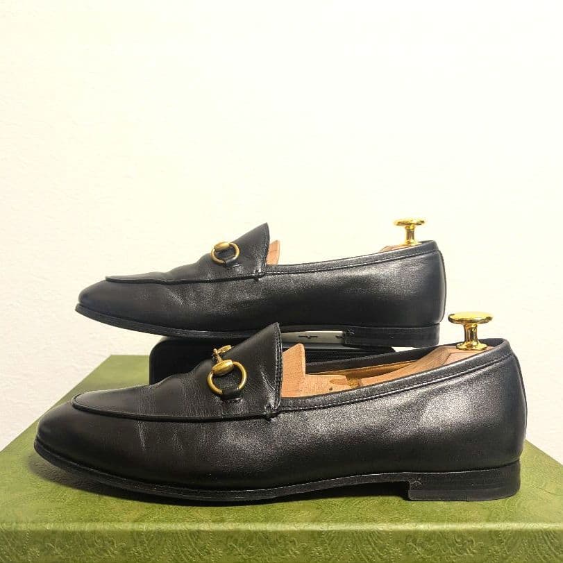 美品　GUCCI　ホースビットローファー　ヨルダーン　黒　37
