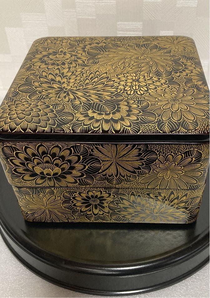 輪島塗重箱2段