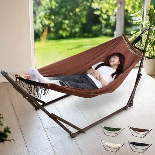 Bonarca ハンモック 自立式 【至福の寝心地！選べるお洒落カラー】 室rm