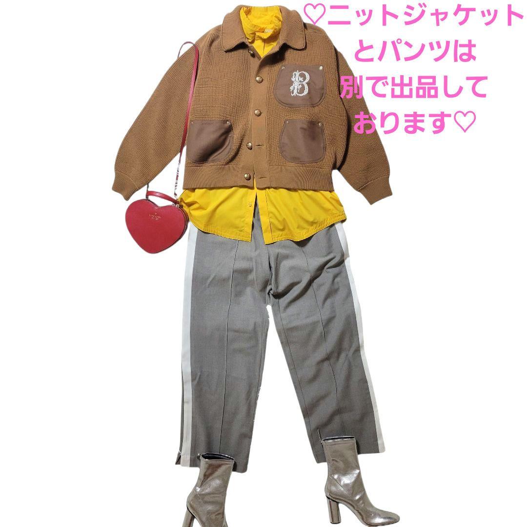 ♡2025winter♡トーマスマグパイ♡ハイネックBIGシャツ イエロー