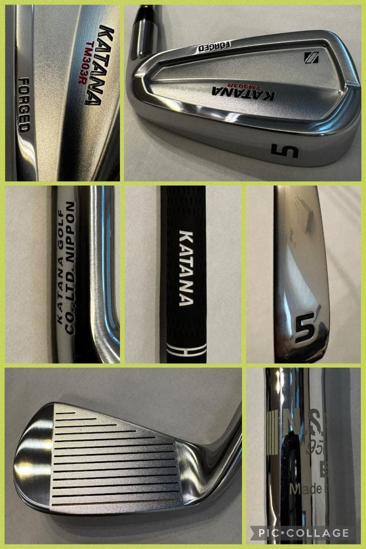 【状態：AA】鍛造アイアン：KATANA TM303R #4~PW 7本セット