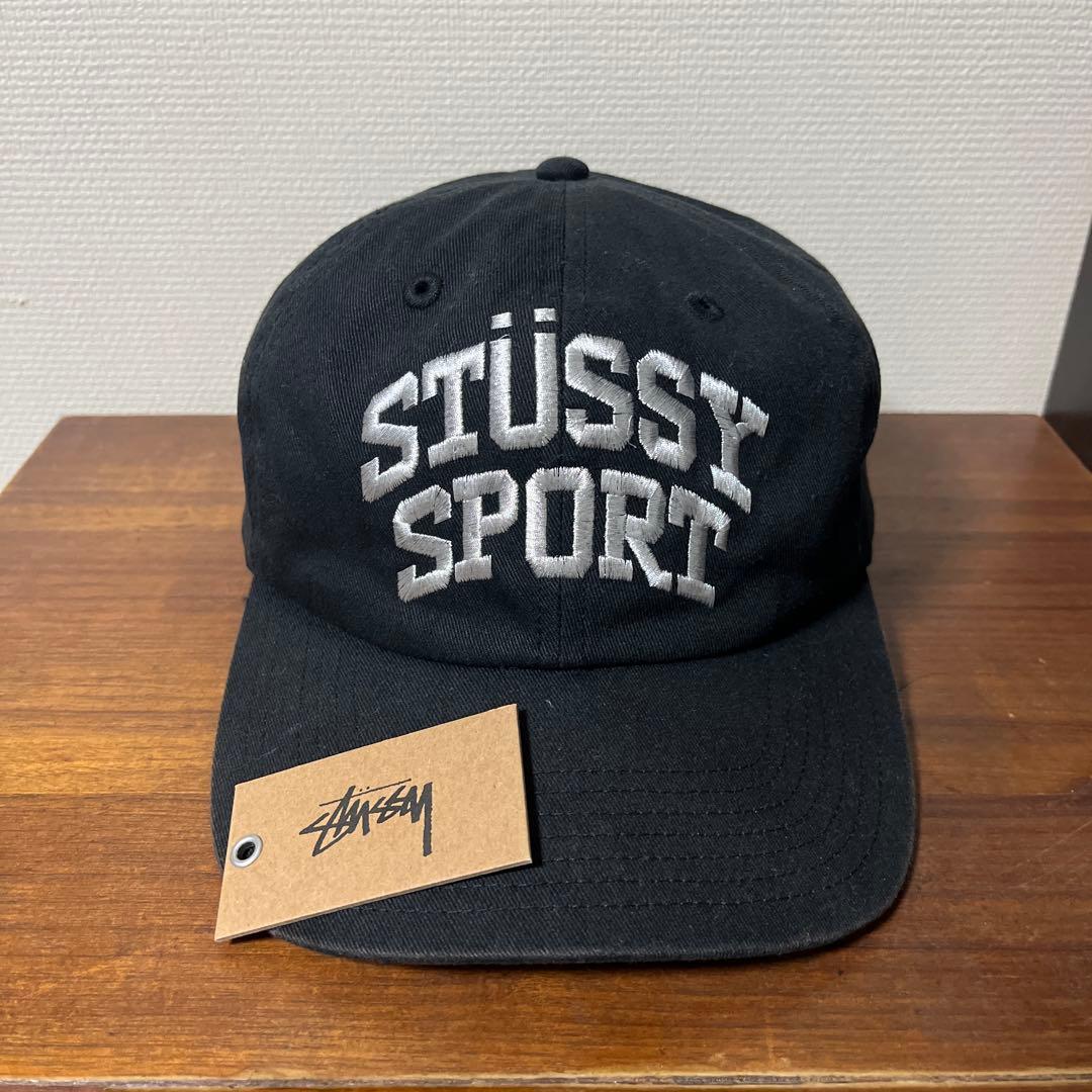 Stüssy SPORT ブラックキャップ