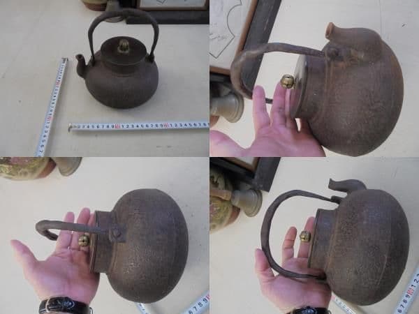 AKa6575　時代　龍文堂　鉄瓶