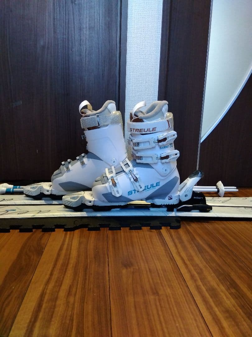 美品/ELAN/学生・レディース用/スキーセット/メンテ・WAX済み✔軽量板