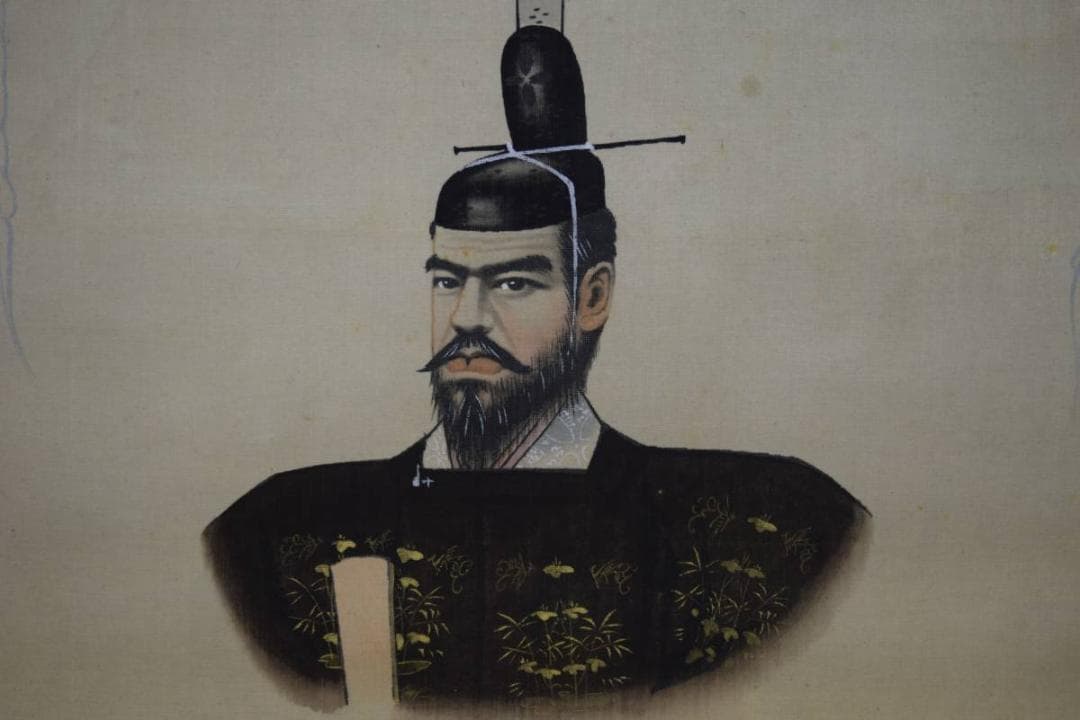 真作/加藤國堂/明治神官図/桐共箱二重箱付/布袋屋掛軸HE-541